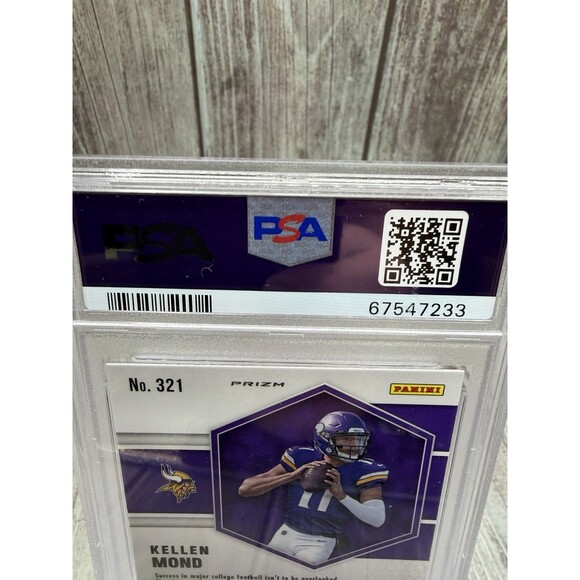 2021 MOSAIC KELLEN MOND REACTIVE ORANGE #321 PSA Gem Mint 10 Rc Vikings A&M - Picture 7 of 10